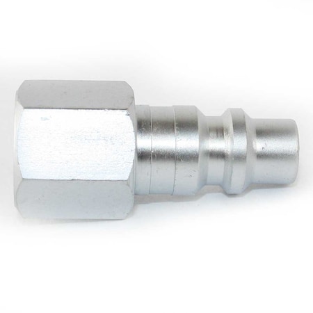 Interstate Pneumatics 3/8 Inch Industrial Steel Coupler Plug x 3/8 Inch Female NPT, PK 6 CPH660-D6